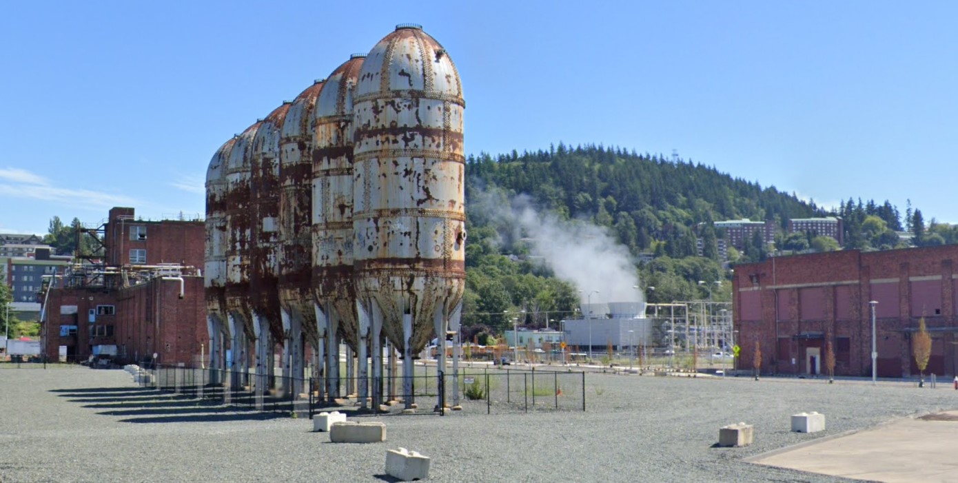 Steam Accumulator in old paper mill on the Bellingham Waterfront